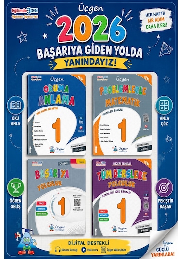 1. Sınıf Üçgen 4lü Kitap Seti