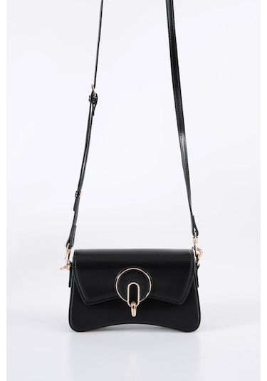 Ççs 17566 Kadın Omuz Askılı El Çantası-siyah Siyah