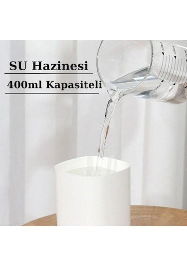 H2o Humidifier 400 Ml Ulrasonik Hava - Oda- Araç Nemlendirici Buhar Makinesi Aroma Difüzörü-1259