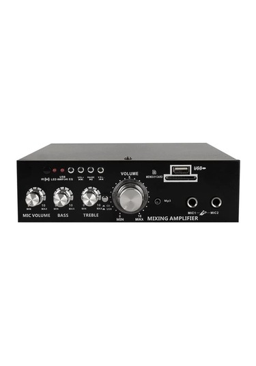 Magicvoice Mv-22560 2x20w 4-8 Ohm Usb/sd Girişli Bluetooth'lu 2 Mikrofon Girişli Trafosuz Stereo Min
