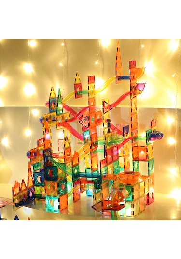 Marble Run 200 Parçalı Premium Manyetik Oyuncak/bloklar Seti 7 A
