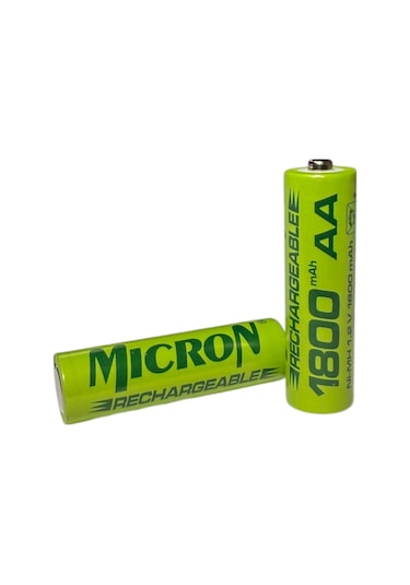 Aa Sıze 1800 Mah Ni-mh Şarjlı Pil Micron 4 Adet 1800 Mah Gerçek Kapasite