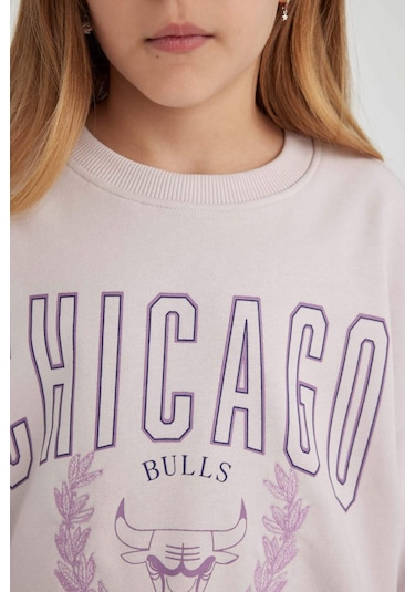 DeFacto Kız Çocuk NBA Chicago Bulls Oversize Geniş Kalıp Bisiklet Yaka Sweatshirt C0802A824SPPN424 Pembe DeFacto Kız Çocuk NBA Chicago Bulls Oversize Geniş Kalıp Bisiklet Yaka Sweatshirt C0802A824SPPN424 Pembe