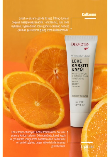 Dermoten Bicosome Aydınlatıcı Leke Karşıtı Bakım Kremi 50 ML