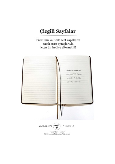 Victoria's Journals Vintage Old Book Defter Kahve 14x20 Diğer
