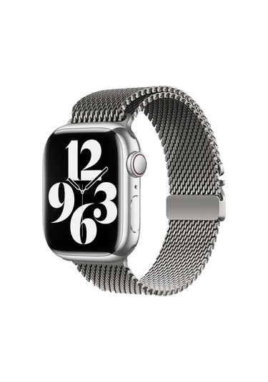 Xemu Watch 7 41mm Uyumlu Krd-121 Metal Hasır Kordon-gri