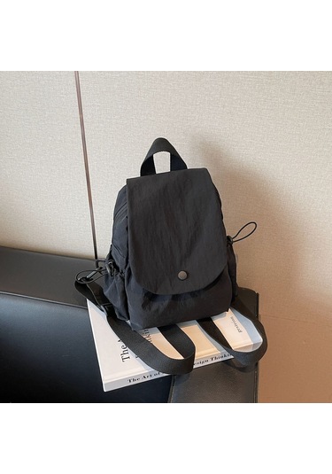 Çiftler İçin Şık Unisex Sırt Çantası - Su Geçirmez, Çok Fonksiyonlu, Hafif Ve Minimalist Sevimli Çanta Siyah