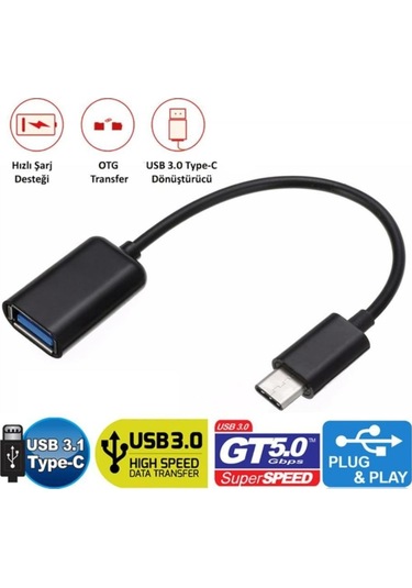 Tc315 Utv007 Chip Android Video Dvr Uyumlu Type-c Otg Kablo