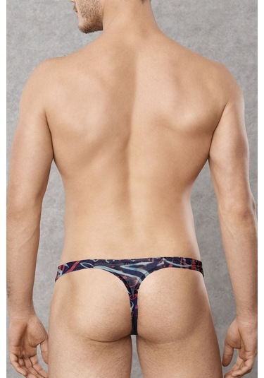 DOREANSE Erkek Zebra Desen String 1406