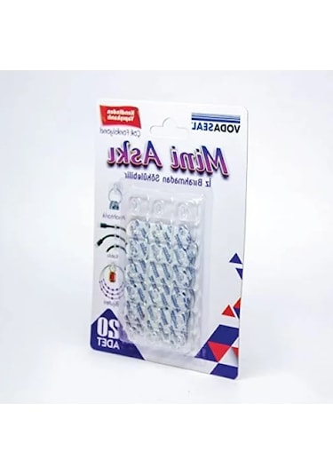 20'li Paket Mini Şeffaf Askı -