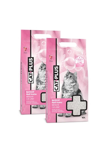 CatPlus Bebek Pudralı Kedi Kumu 2 x 10 L