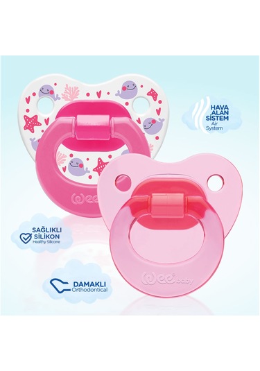 Wee Baby 2’li Damaklı Emzik No:3 Kız 18+ Ay