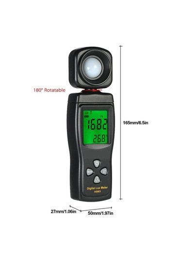 Light Metre Lux/fc Fotometre Fotoğrafçılık Dijital Lux Metre Entegre Illuminometre Çevre Test Cihazı Spektrometre Aracı