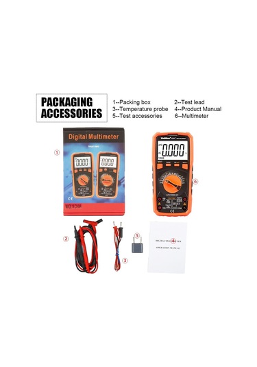 Wellhise Vc97+ Multimetre Ölçü Aleti Avometre True Rms