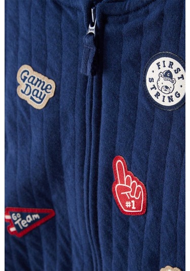 Erkek Bebek Yelekli Set Ctr-1t542110 Mavi