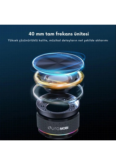 Shopytech Kemik İletimli Kablosuz Bluetooth Hoparlör Rgb Neon Işıklı Manyetik Ip54 Su Sıçramasına Da