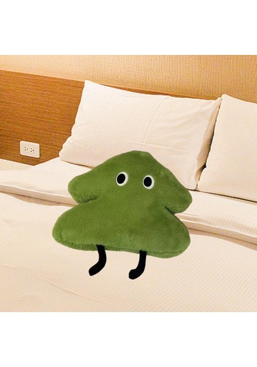 Suntek Yılbaşı Ağacı Yastık Karikatür Hediyesi Yeşil Yeşil