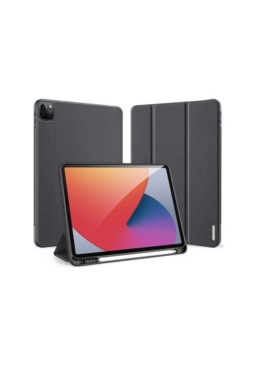 iPad Uyumlu Pro İçin Dux Ducıs Üç Katlı Stand Tasarımlı Kalem Yuvalı İş Tarzı Tablet Koruyucu Kılıf 11 İnç