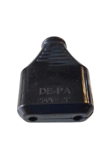 Depa Topraksız Yassı Dişi Fiş İnce Siyah