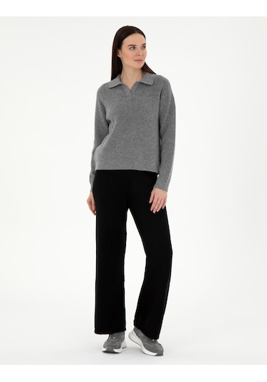 Pierre Cardin Kadın Siyah Pantolon Triko 50290571-vr046 Siyah