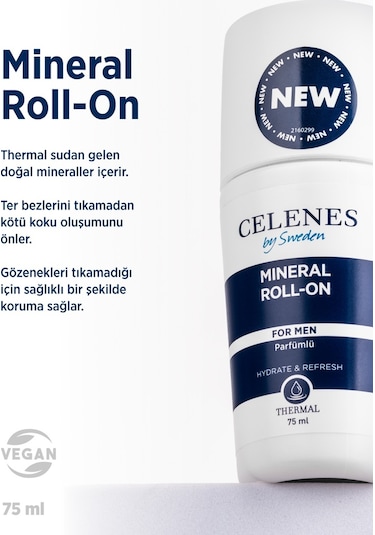 Celenes Thermal Mineral Erkek Roll-On Deodorant 75 ML