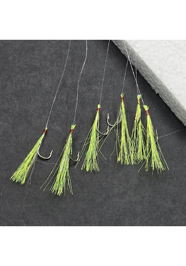 İstavrit Çapari Hazır Takımı - Fishack - On İğneli - Tüylü - 2'li