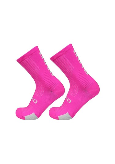 Pembe Pro Yarış Sıkıştırma Bisiklet Çorap Sıkıştırma Nefes Dağ Bisikleti Yarış Çorapları Erkek Kadın Calcetines Ciclismo Hombre Pembe