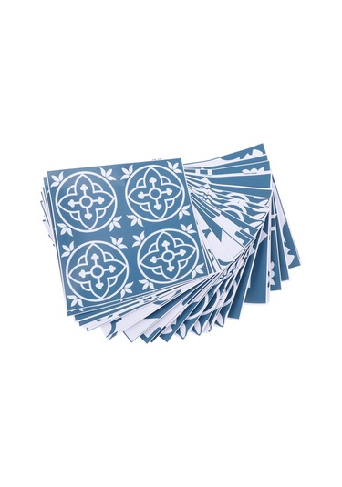 Shineyee 24 Adet Pvc Otomatik Yapışkan Çiçek Desenli Duvar Sticker - Su Ve Yağ Dayanıklı, Mutfak/banyo Dekorasyonu, 15x15cm Diğer