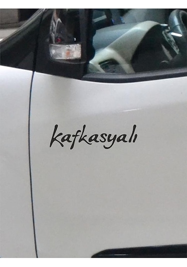 Kafkasyalı Folyo Kesim Etiket Siyah (22.5x6.5 cm)