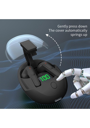 Kablosuz Bluetooth Kulaklık 5.3 İnç Düğmeli Açılır T0001
