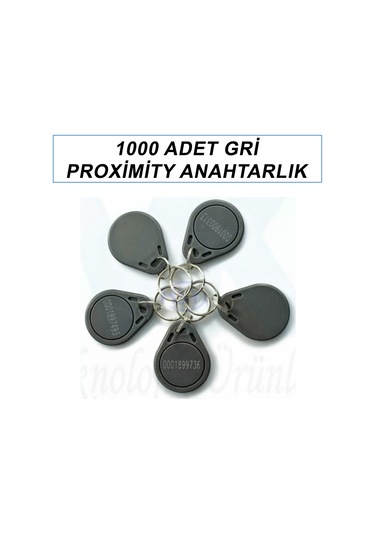 1000 Adet Gri Proximity Anahtarlık