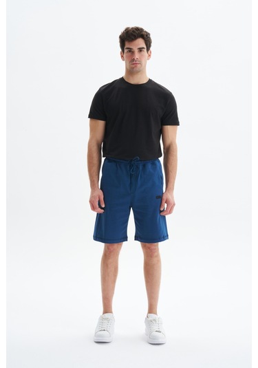 AR-MA Arma Erkek Regular Fit Basic Süprem % 100 Pamuk Cepli Şort Y29504279002 İndigo