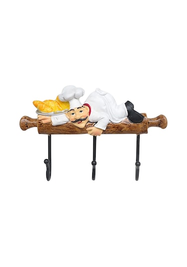 Suntek Şef Duvar Kanca Kabine Dekor Mutfak Kancası Portmanto Havlu Tuşları Çanta Çok Renkli