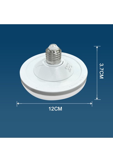 Geeroyoo E27 Vidası İle 18w Led Uçan Daire Lamba - 6500k Beyaz Işık, Süper Parlak Ve Enerji Tasarruflu