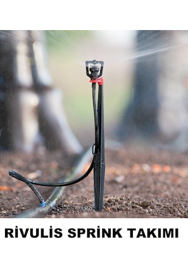 Kazıklı Mini Sprink Fiskiye Takımı- Poelsan/Rivulis/Agrodrip