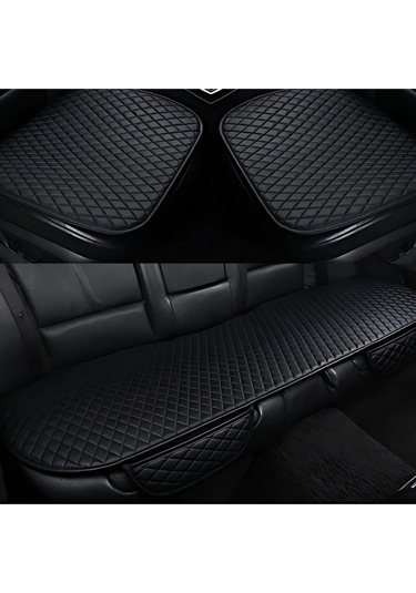 Kia Sportage 2021 Uyumlu Deri Kapitone Koltuk Minderi Koruma Kılıfı 3 Lü Set