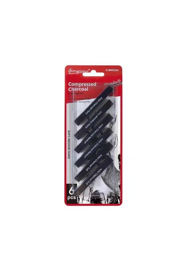 Giorgione Sıkıştırılmış Kömür Füzen Seti 6lı Hard-medium-soft