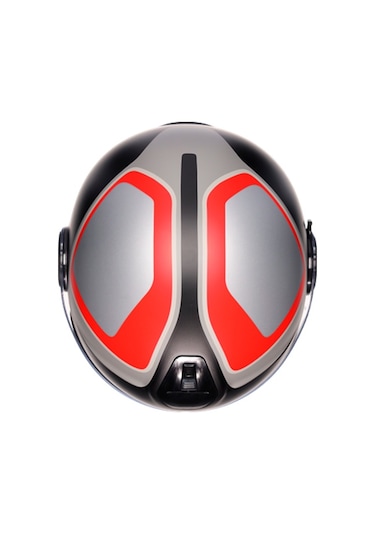 Agv Eteres Scaglıerı Matt Frey Açık Kask Kırmızı Siyah