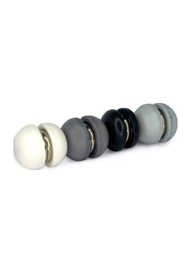 Eşarp Ve Şal Mıknatısı Soft Beyaz Renk - Başörtü Tutucu Kadın Tesettür Aksesuar Mıknatıs Beyaz