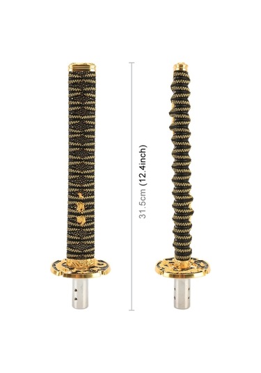 Sones Evrensel Samuray Şekilli Manuel Veya Otomatik Vites Topuzu, Uzunluk: 31,5 Cm Altın