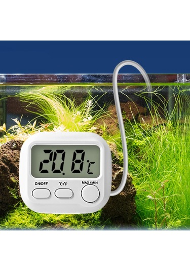Homyl Dijital Akvaryum Termometresi Manyetik Çok Kullanım Santi