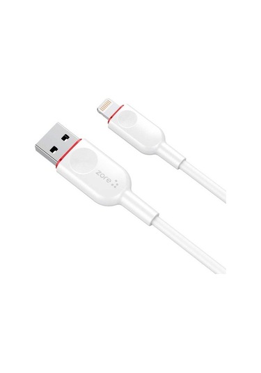 Zore Zcl-02 Lightning Usb Kablo-Beyaz-Beyaz