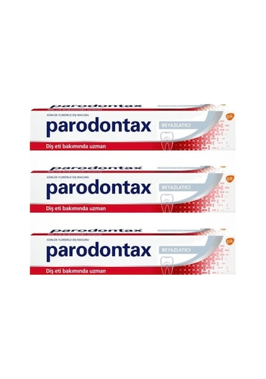 Parodontax Beyazlatıcı Diş Macunu 3 x 75 ML