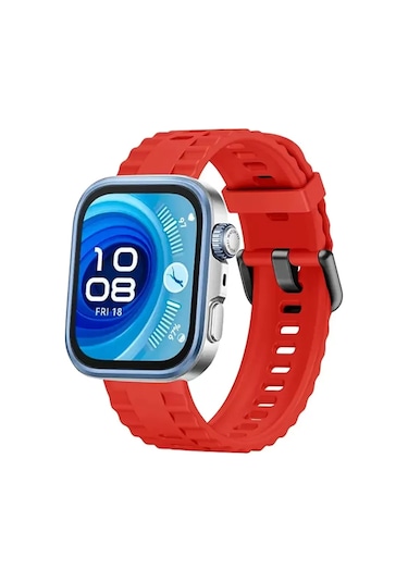 Mey Najmaddin Huawei Watch Fit 3 Klasik Kordon - Kırmızı Najmaddin