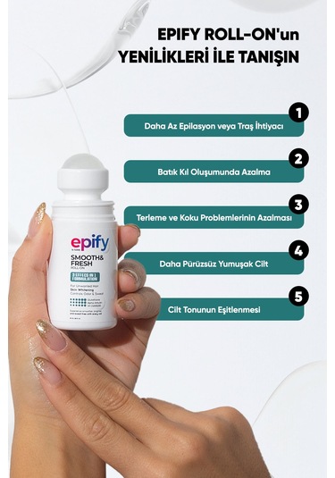 Epify Smooth & Fresh Unisex Roll-On Deodorant 50 ML
