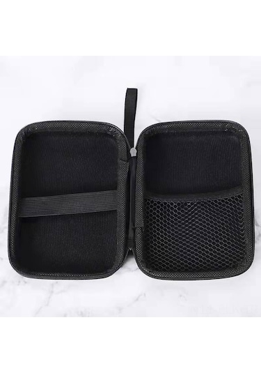 Xindoker 2.5 İnç Sabit Disk Korumalı Kutu - Darbe Emici, Sürtünmeye Dayanıklı, Usb Kablosu Ve Adaptör İçin Bol Boşluklu Taşınabilir Eva Çantası Siyah
