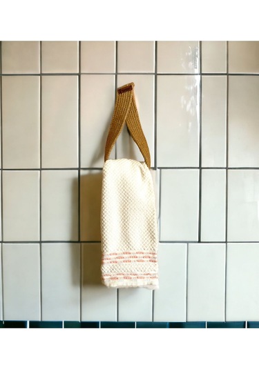 Hasır Banyo Havlu Askılığı, Havluluk, Havlu Asacağı, Askılık, Banyo Düzenleyici Kahverengi
