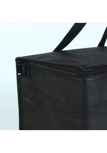 Yalıtımlı Gıda Teslimat Çantası, Yalıtımlı Piknik Öğle Yemeği Çantası, Katlanabilir Soğutucu, Fermuarlı Kamp Izgara Alışveriş Çantası Çok Renkli