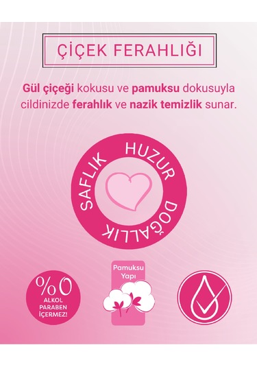 Paddlers Gül Kokulu Islak Mendil 24x72 li Koli (1728 Yaprak)