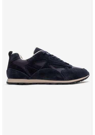 Luvishoes Sahra Lacivert Süet Hakiki Deri Kadın Sneaker Lacivert
